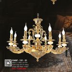 Đèn Chùm Xi Vàng 24K CNQT-131-21