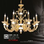 Đèn Chùm Xi Vàng 24K CNQT-134-21