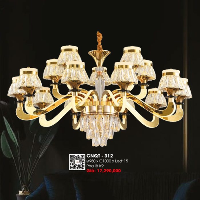 Đèn Thả Chùm Pha Lê CNQT-312 - Ảnh 1