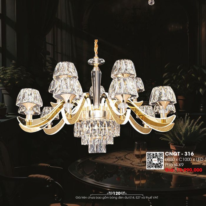 Đèn Thả Chùm Pha Lê CNQT-316 - Ảnh 1
