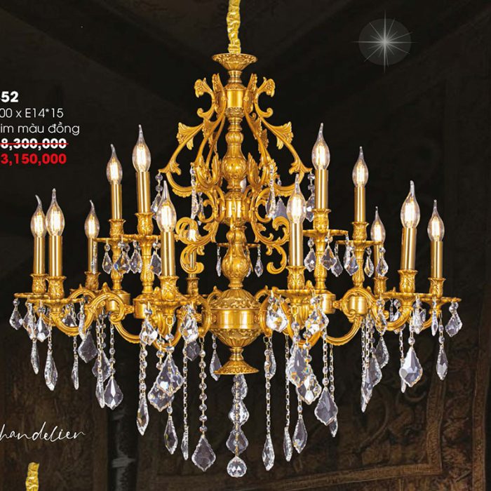 Đèn Chùm Đồng CNQT-352 - Ảnh 1