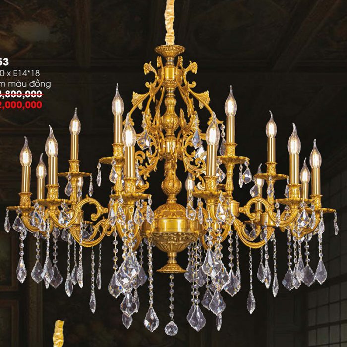 Đèn Chùm Đồng CNQT-353 - Ảnh 1