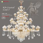 Đèn Chùm Xi Vàng 24K CNQT-382