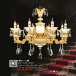 Đèn Chùm Xi Vàng 24K CNQT-388