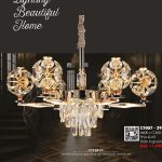 Đèn Chùm Thân Hợp Kim CNQT-392