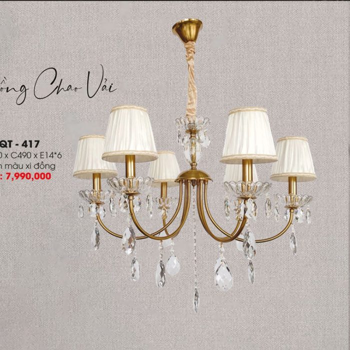 Đèn Chùm Xi Đồng CNQT-417 - Ảnh 1