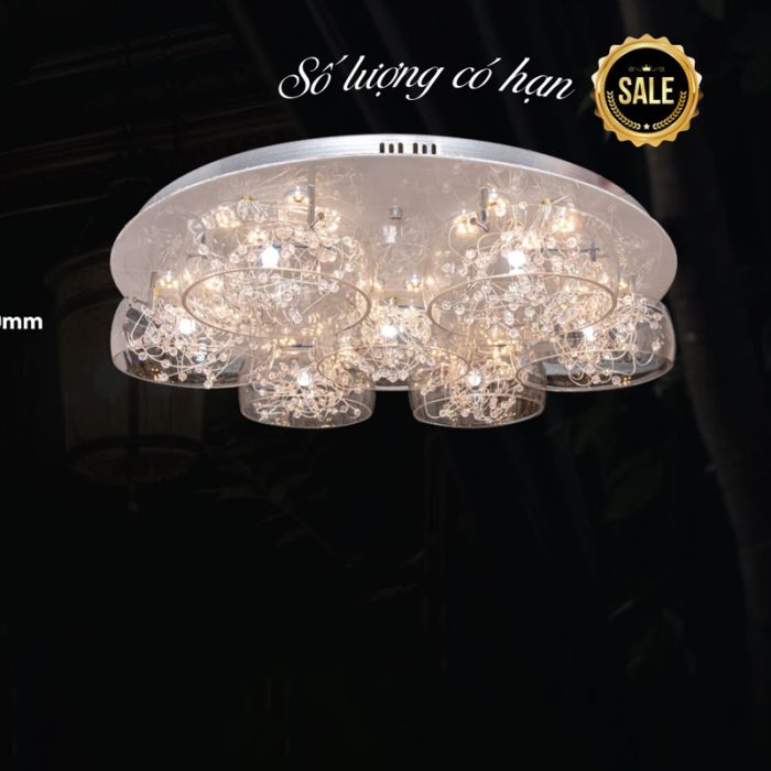 Đèn Ốp Trần Pha Lê MO-0698 800mm - Ảnh 1