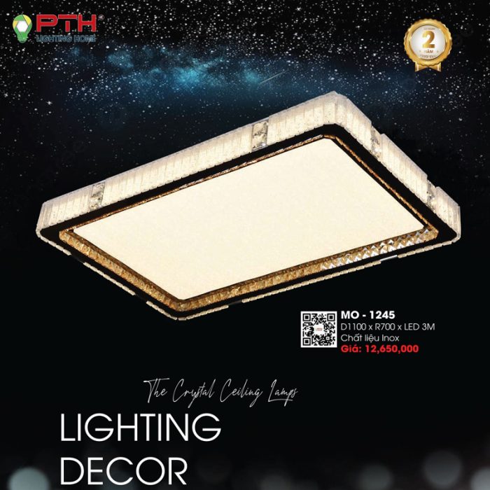 Đèn Ốp Trần Pha Lê MO-1245 - Ảnh 1