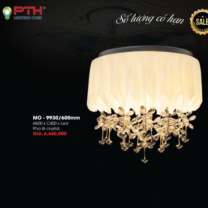 Đèn Ốp Trần Pha Lê MO-9930 600mm - Ảnh 1