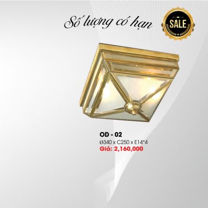 Đèn Ốp Trần Xi Đồng OD-02