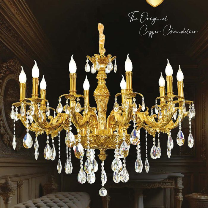 Đèn Chùm Đồng Phedra-01 - Ảnh 1