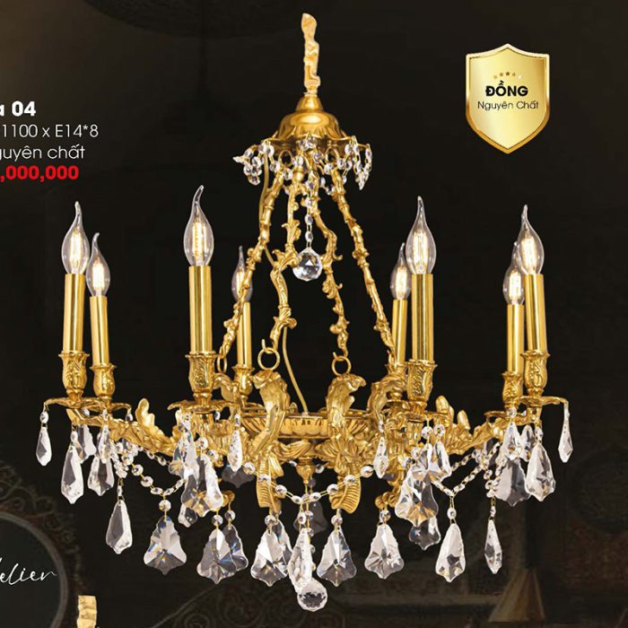 Đèn Chùm Đồng Phedra-04 - Ảnh 1