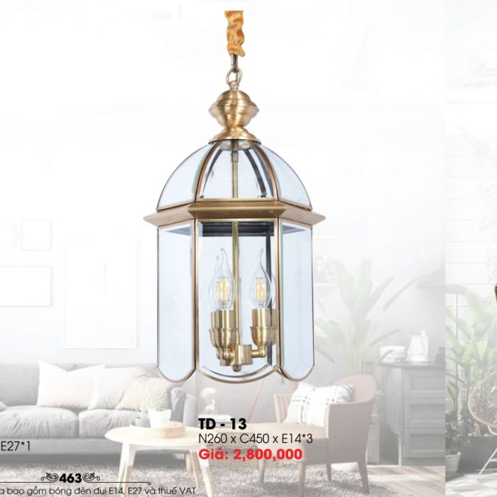Đèn Thả Xi Đồng TD-13 - Ảnh 1