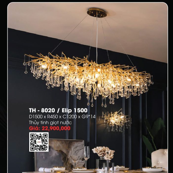 Đèn Thả Hiện Đại & Décor TH-8020 Elip 1500 - Ảnh 1
