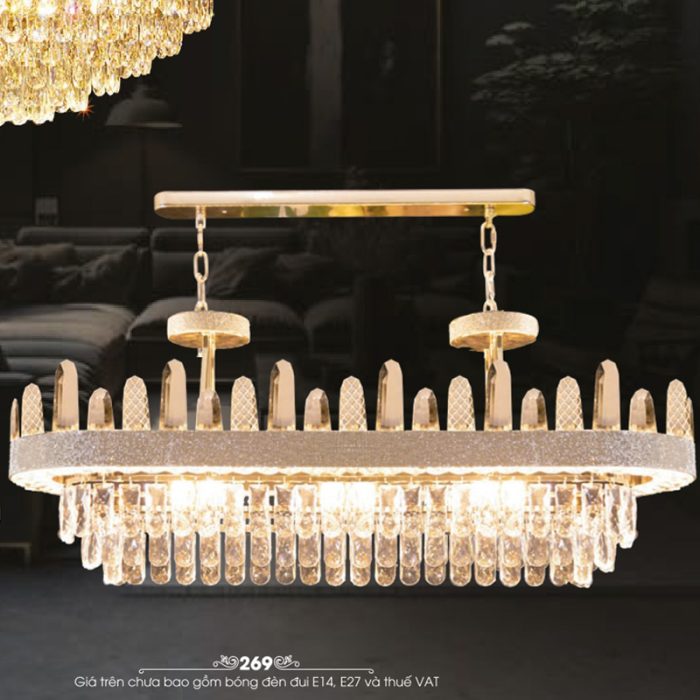 Đèn Thả Pha Lê TH-8165 Ngang - Ảnh 1