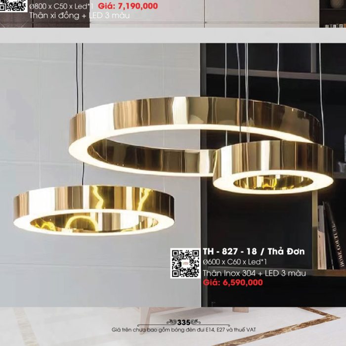 Đèn Thả Hiện Đại & Décor TH-827-18 - Thả Đơn - Ảnh 1