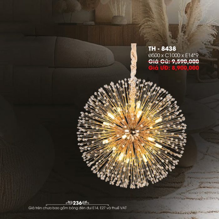 Đèn Thả Pha Lê TH-8438 - Ảnh 1