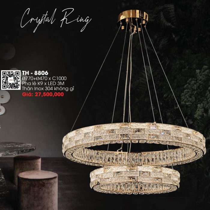Đèn Thả LED Pha Lê TH-8806 - Ảnh 1